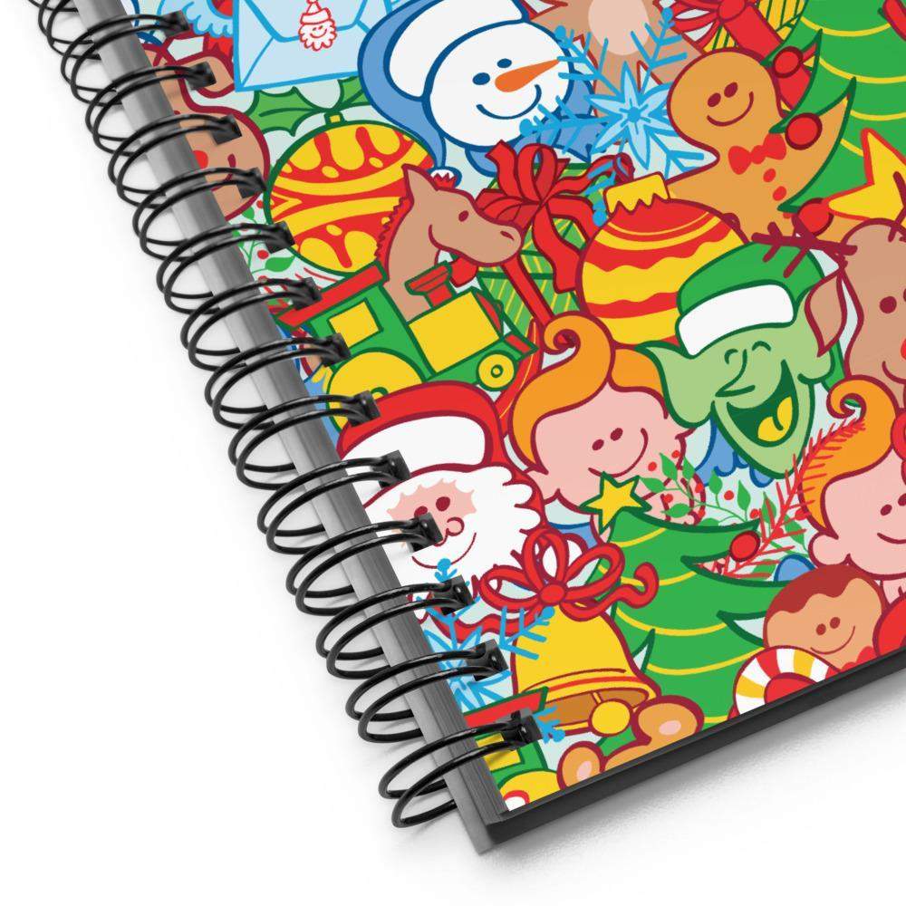 All Christmas stars pattern design Spiral notebook-Spiral notebooks