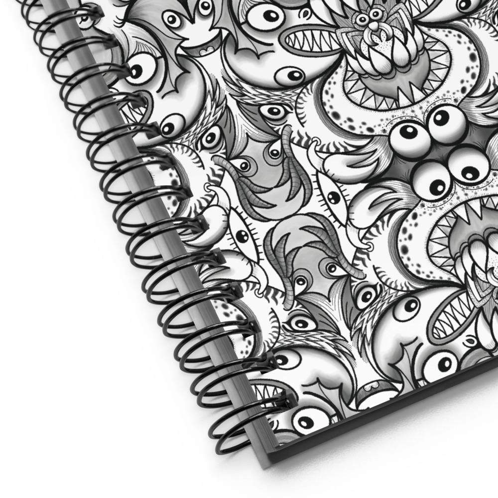 Official pic of the monsters annual convention Spiral notebook-Spiral notebooks