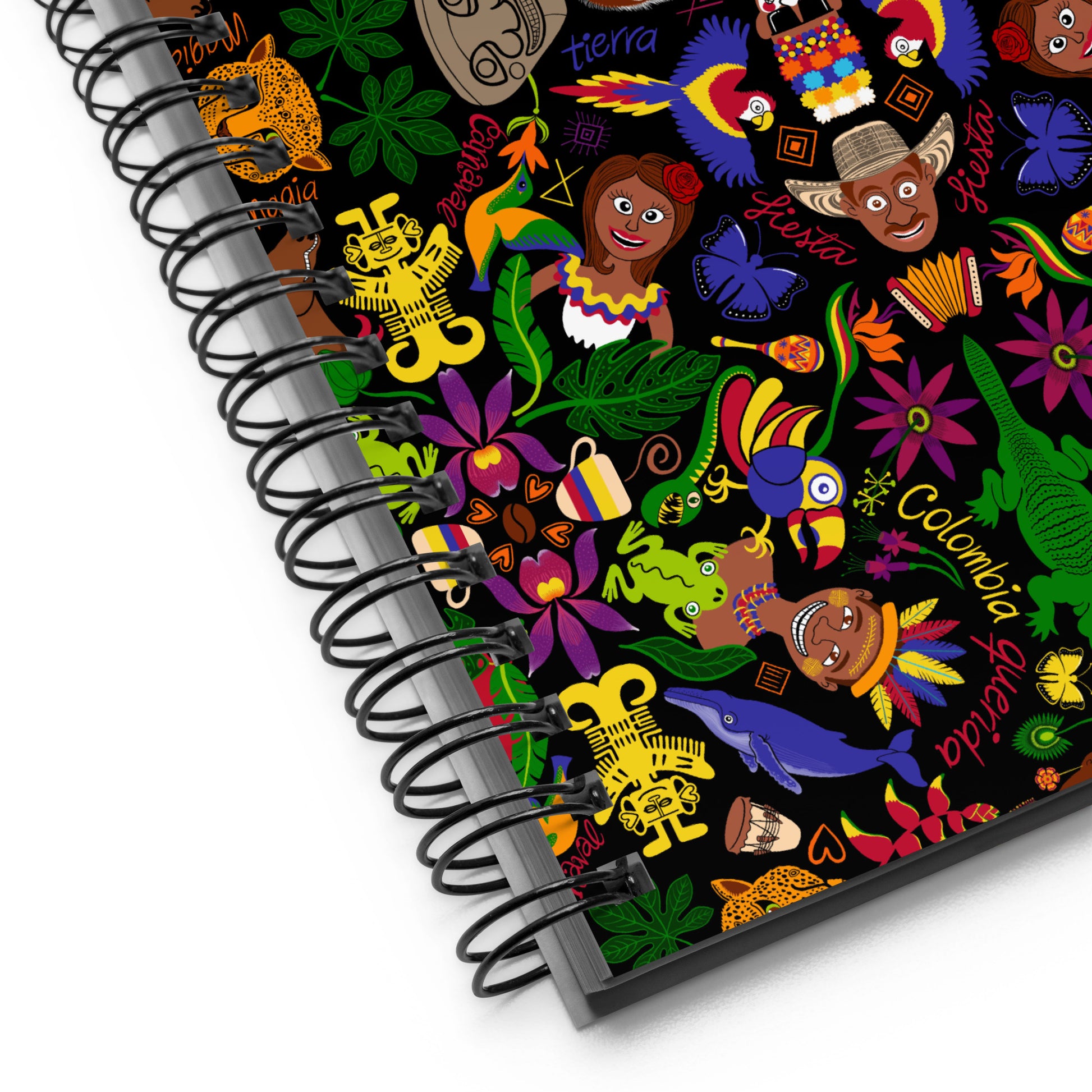 Colombia, the charm of a magical country Spiral notebook. Detail