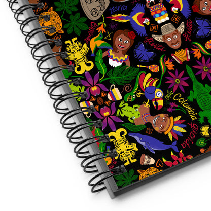Colombia, the charm of a magical country Spiral notebook. Detail