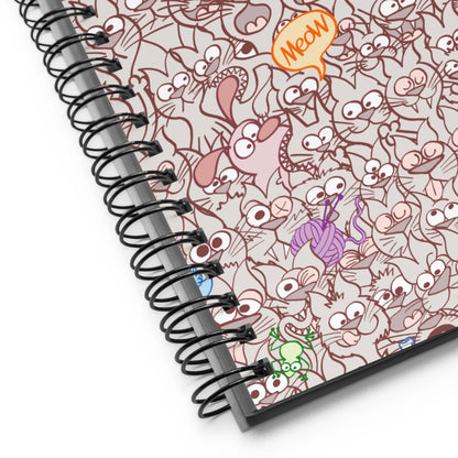Exclusive design only for real cat lovers Spiral notebook. Product detail