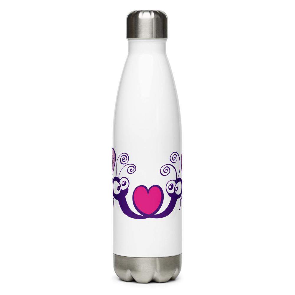 Cute mosquitoes falling in love Stainless Steel Water Bottle-Stainless steel water bottle