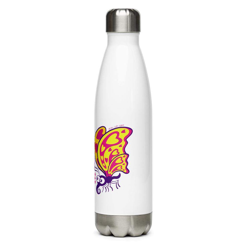 Beautiful butterflies falling in love Stainless Steel Water Bottle-Stainless steel water bottle