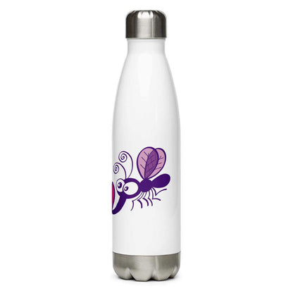 Cute mosquitoes falling in love Stainless Steel Water Bottle-Stainless steel water bottle