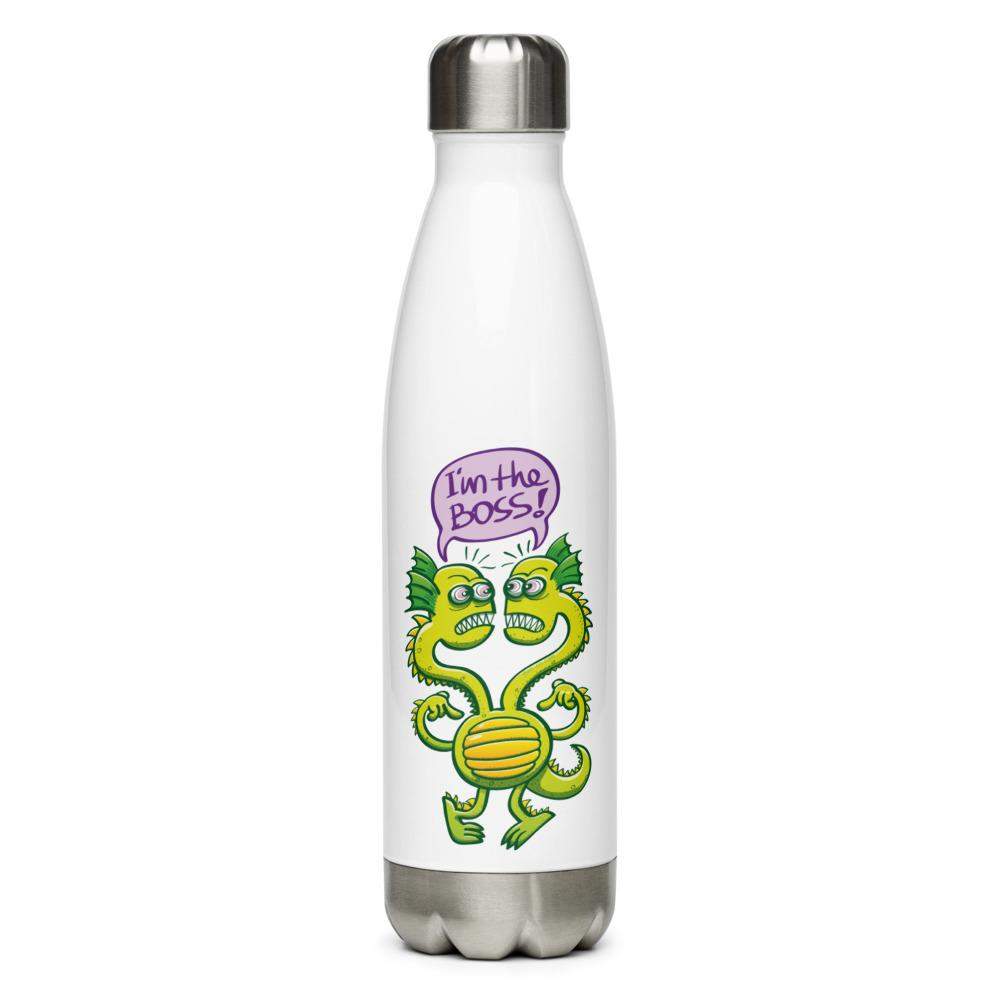 Two-headed bossy monster Stainless Steel Water Bottle-Stainless steel water bottle