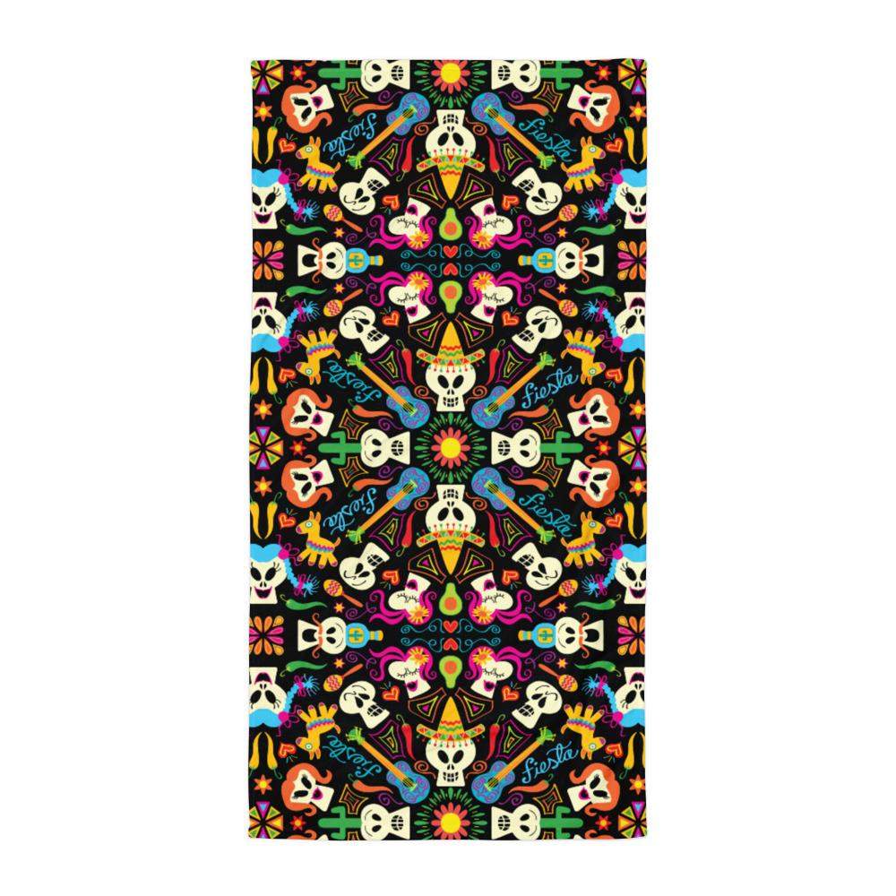 Day of the dead Mexican holiday Towel-All-over sublimation towels