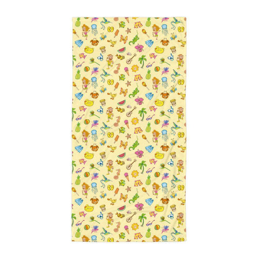Enjoy happy summer pattern design Towel-All-over sublimation towels