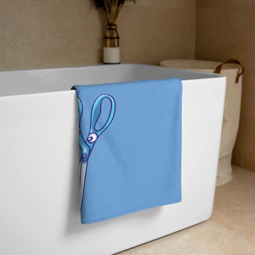 Rock doesn't give a sheet to the scissors Towel-All-over sublimation towels
