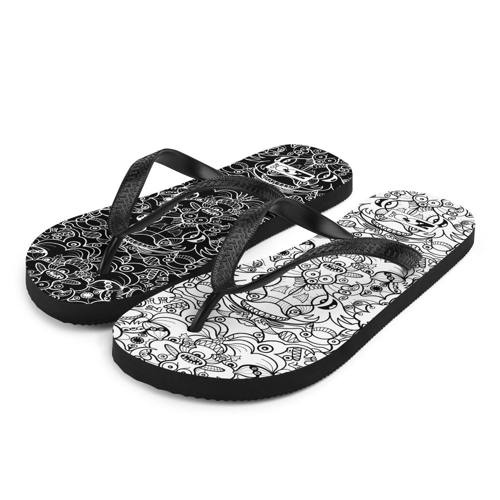 The Powerful Dark Side of the Doodle World Flip-Flops. Overview