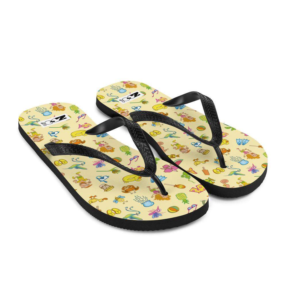 Enjoy happy summer pattern design Flip-Flops-Flip-flops