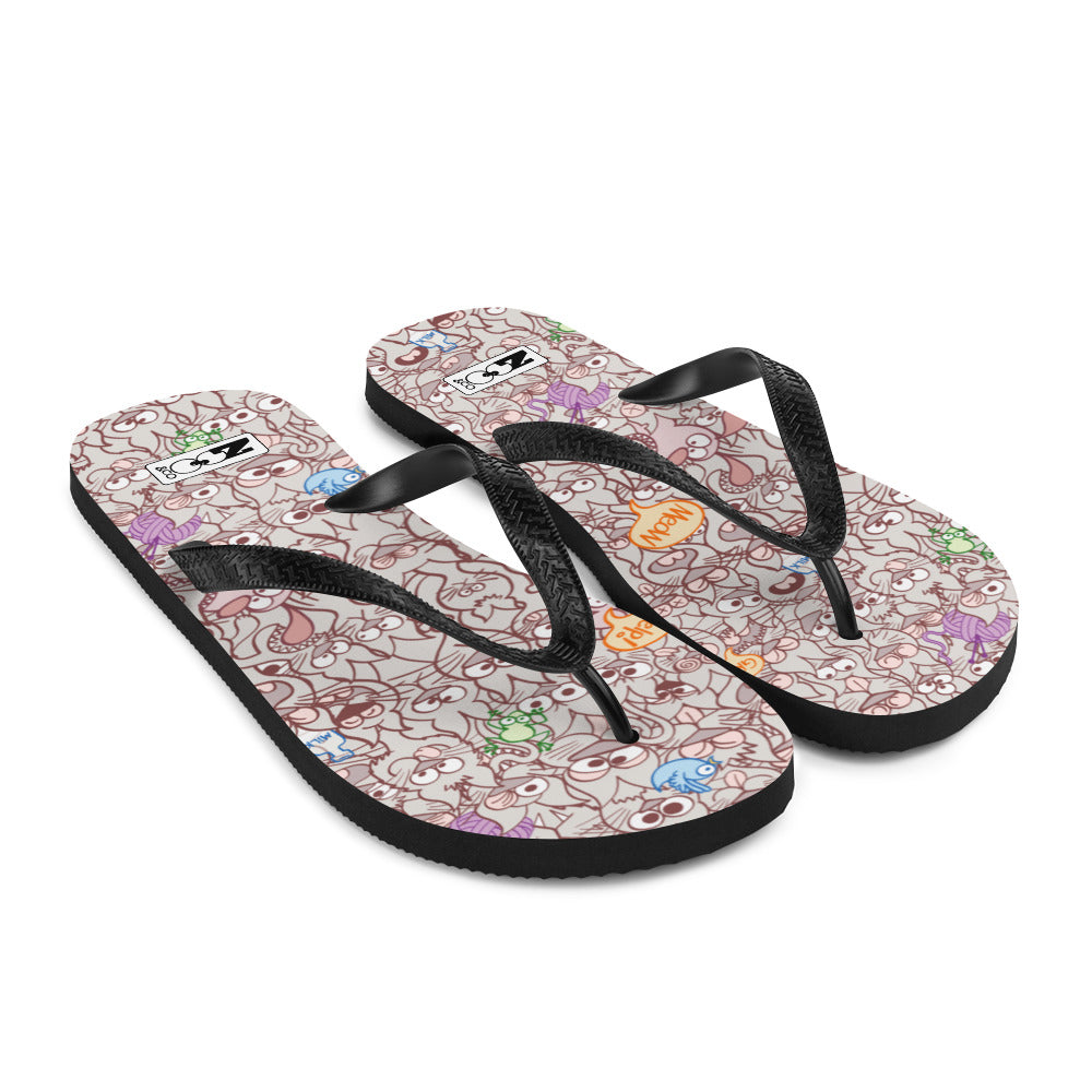 Exclusive design only for real cat lovers Flip-Flops. Overview