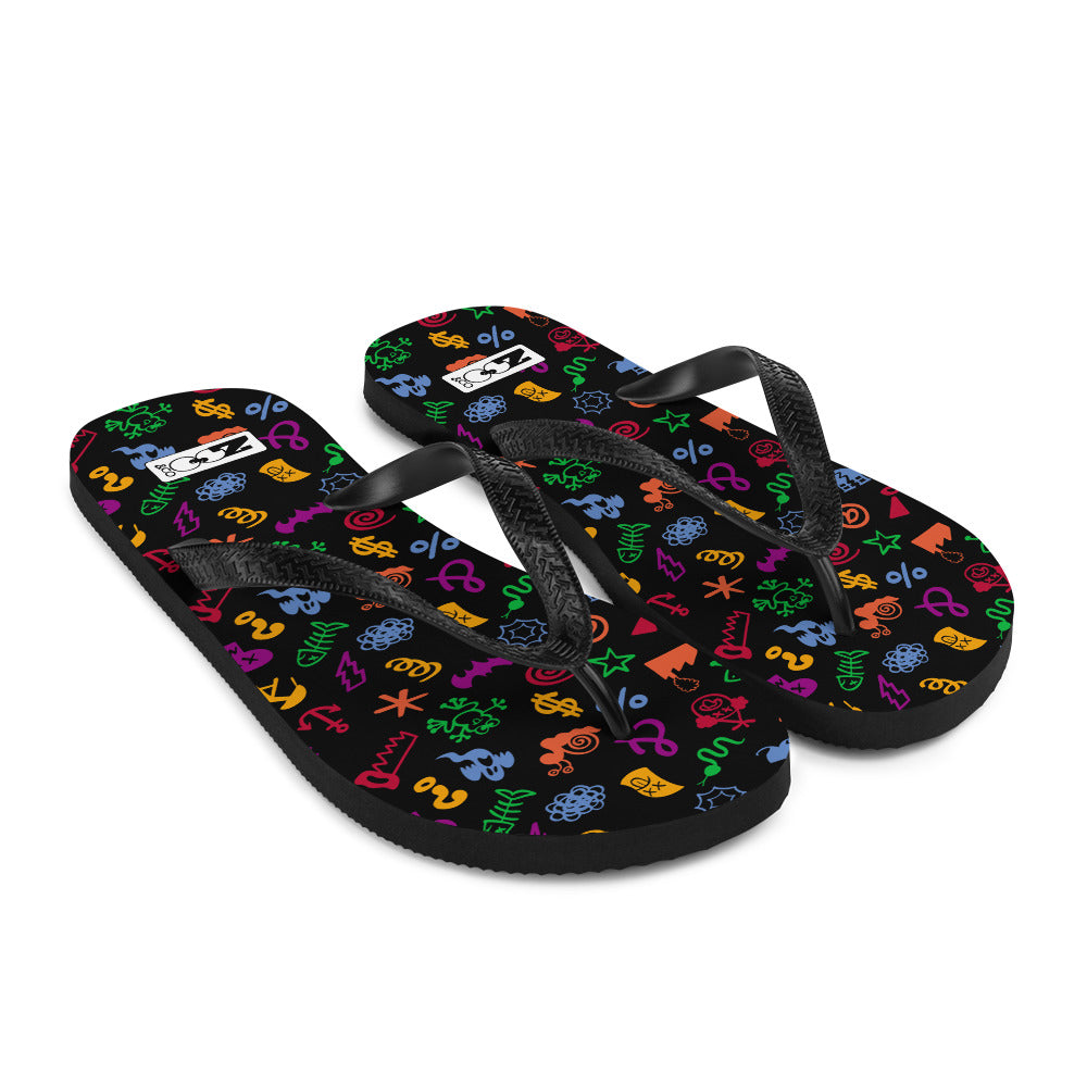 Wear these bad words Flip-Flops, swear with confidence, keep your smile. Overview