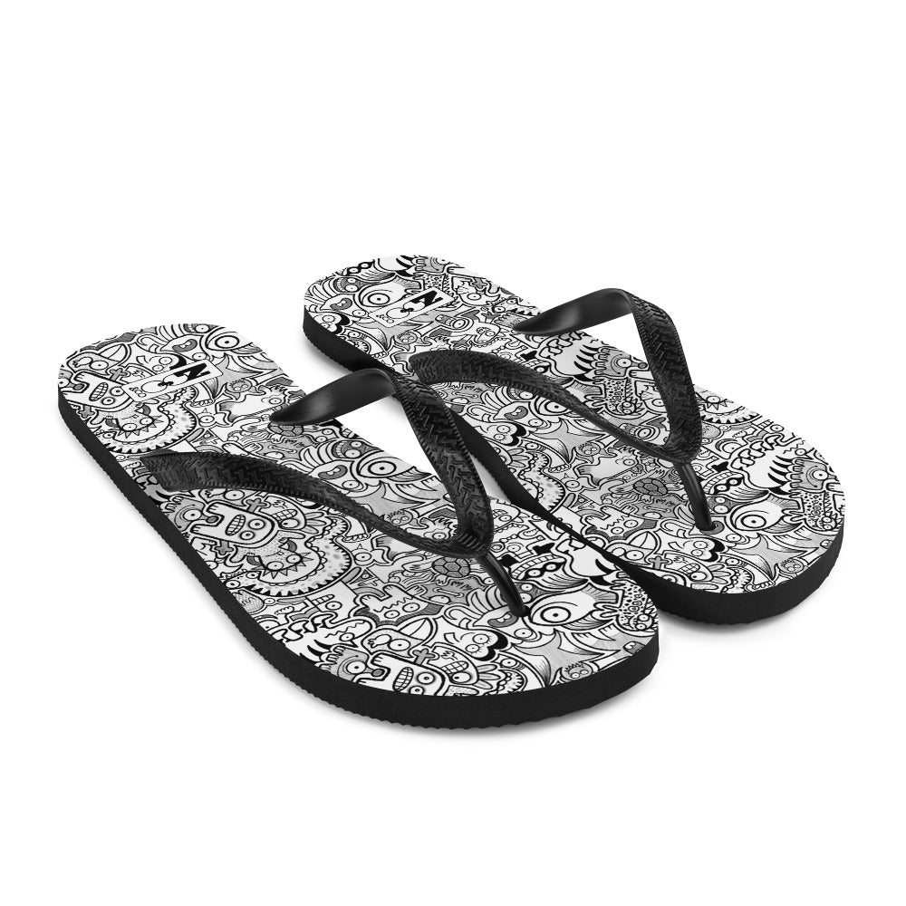 Fill your world with cool doodles Summer Flip-Flops. Overview
