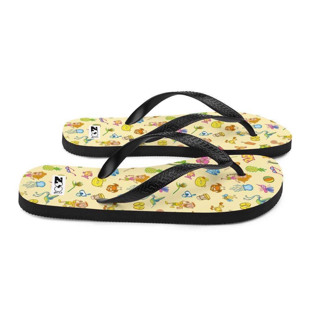 Enjoy happy summer pattern design Flip-Flops-Flip-flops