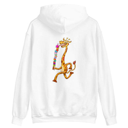 Cool giraffe eating ice cream Unisex Hoodie-Unisex hoodies