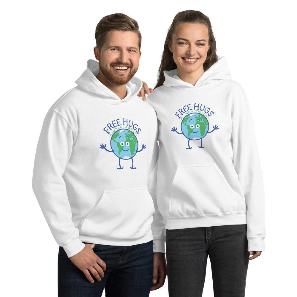 Planet Earth accepts free hugs all year round Unisex Hoodie-Unisex hoodies