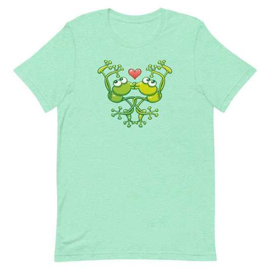 Cute frogs acrobatic kiss Short-Sleeve Unisex T-Shirt-Short-Sleeve Unisex T-Shirts