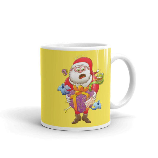 Creepy Christmas gift for Santa White glossy mug-White glossy mugs