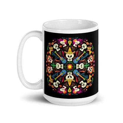 Day of the dead Mexican holiday White glossy mug-White glossy mugs