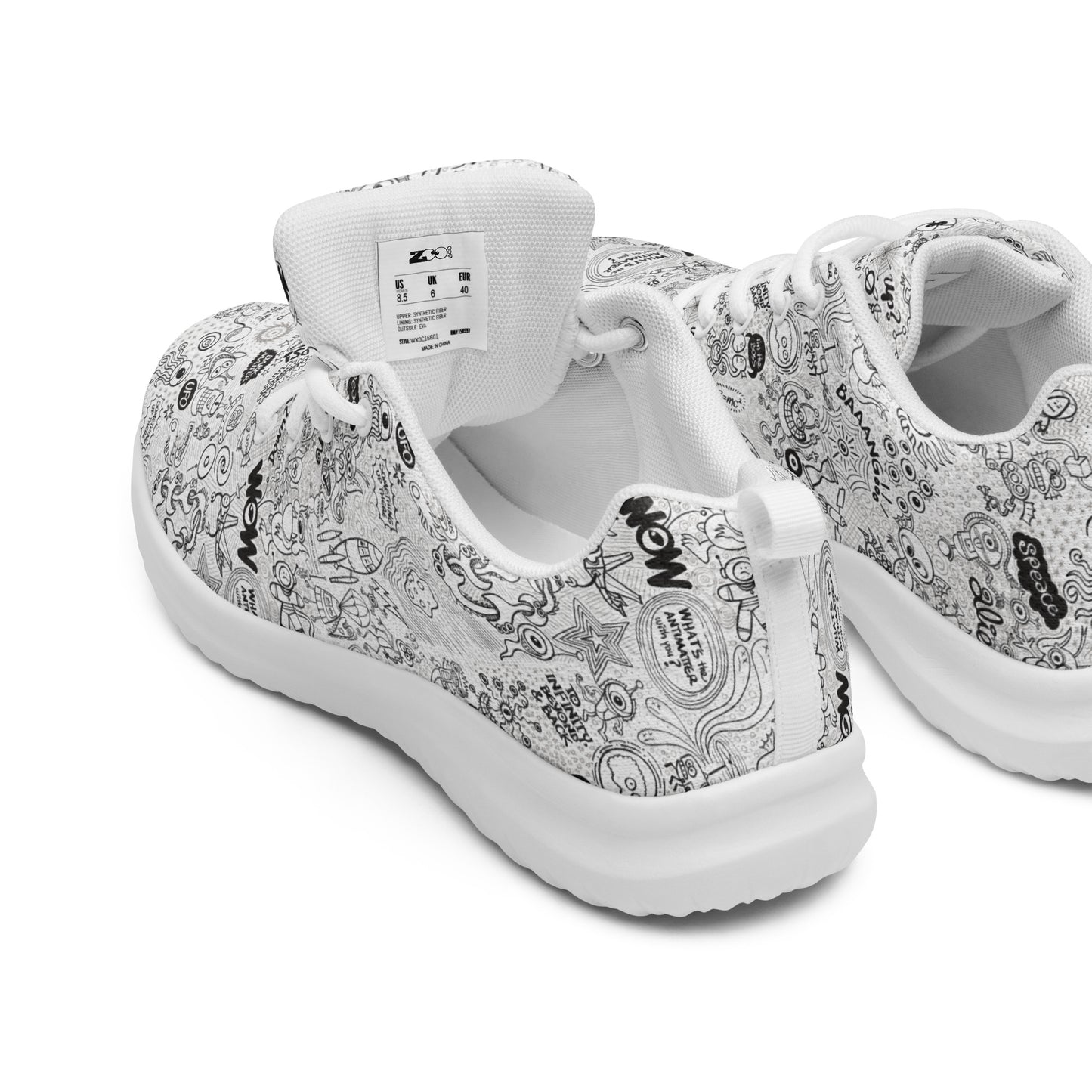 Celebrating the most comprehensive Doodle art of the universe Women’s athletic shoes. Product detail