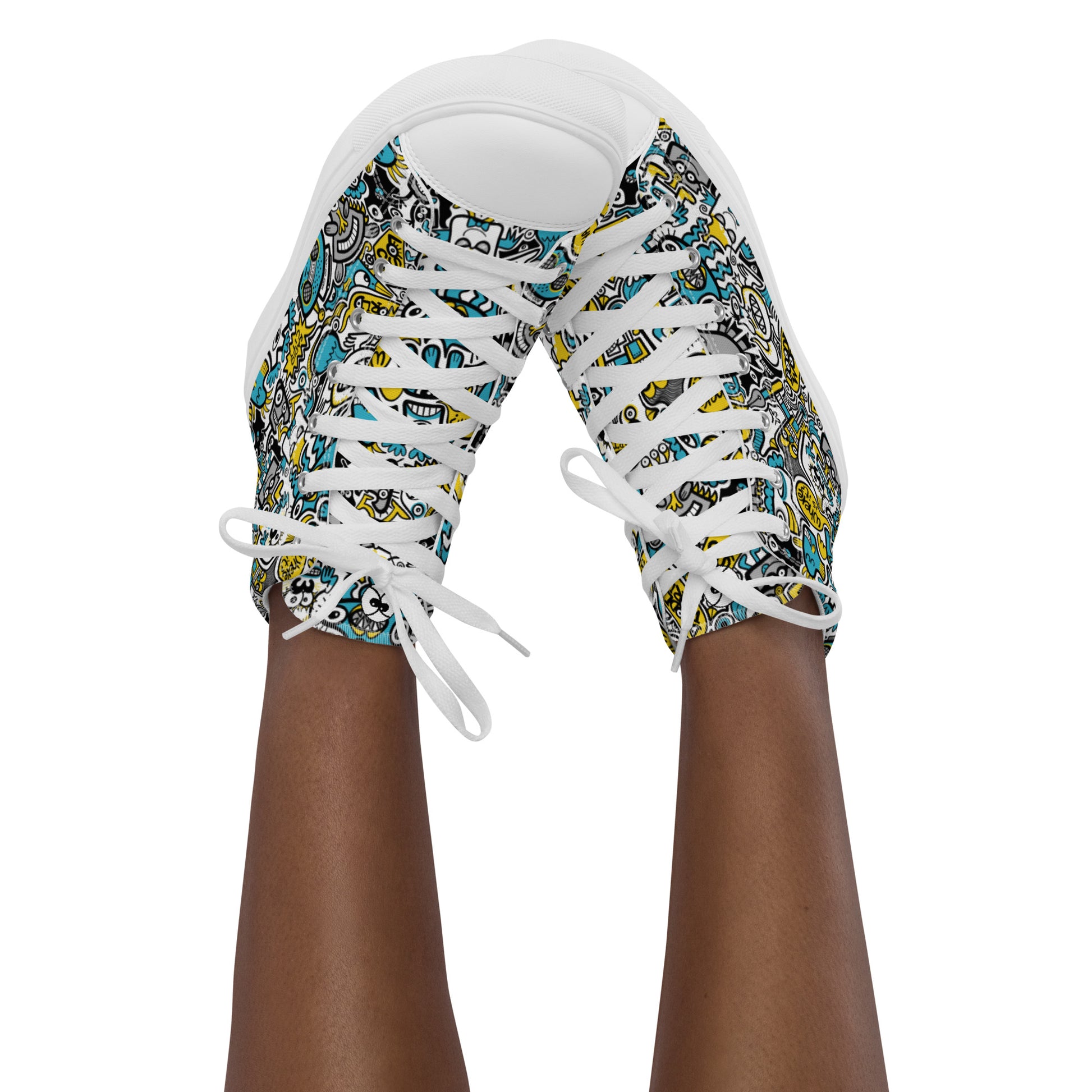 Discover a whole Doodle world buzzing in Lost city Women’s high top canvas shoes. Lifestyle