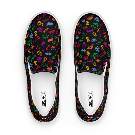 Wear these Women’s slip-on canvas shoes, swear with confidence, keep your smile. Top view