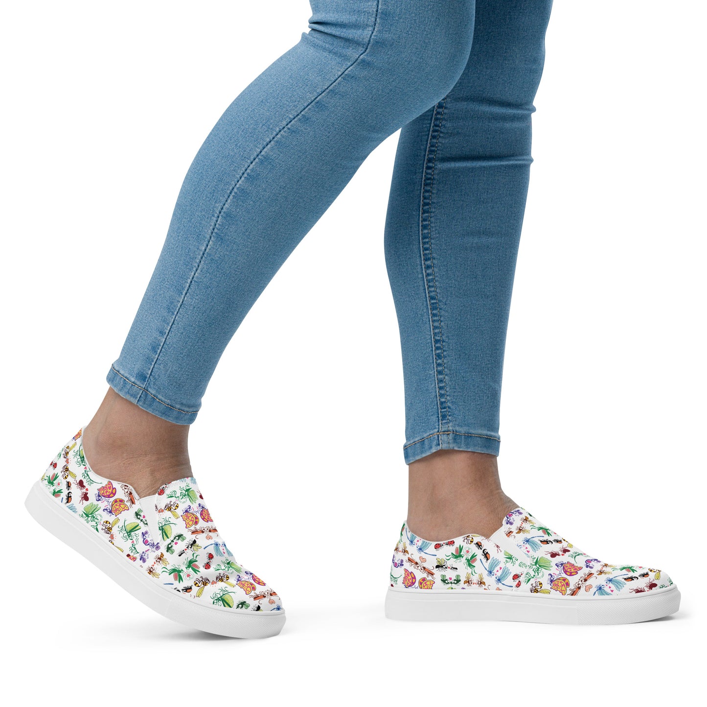 Cool insects madly in love Women’s slip-on canvas shoes. Lifestyle