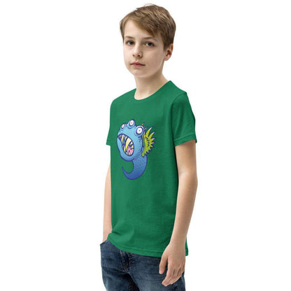 Winged little blue monster Youth Short Sleeve T-Shirt-Youth Short Sleeve T-Shirt