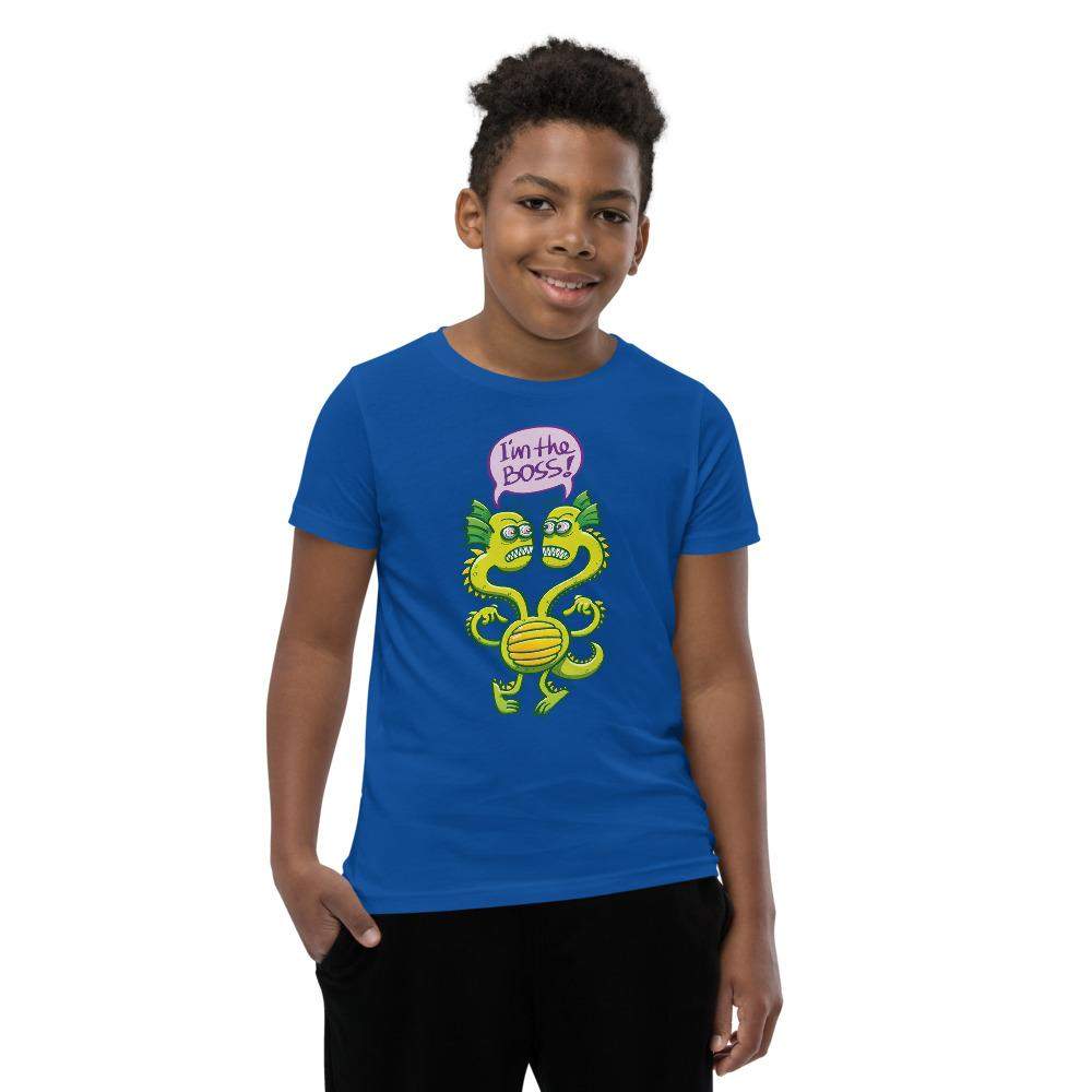 Two-headed bossy monster Youth Short Sleeve T-Shirt-Youth Short Sleeve T-Shirt